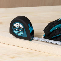 Рулетка GROSS Ergonomisch 10 м x 25 мм, магнитный обрезиненный зацеп 31105