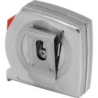 Рулетка 2 м x 13 мм Chrom MATRIX хромированный корпус 31032