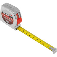 Рулетка 2 м x 13 мм Chrom MATRIX хромированный корпус 31032