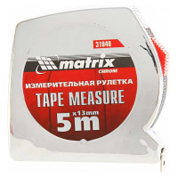Рулетка 5 м x 13 мм Chrom MATRIX 31040