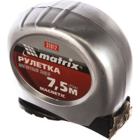 Рулетка 7,5 м х 25 мм Magnetic MATRIX 31012