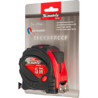 Рулетка 5 м х 25 мм Status magnet 3 fixations MATRIX 31005