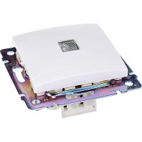 Выключатель Legrand одноклавишный с подсветкой Legrand Valena 10А 250В схема 1L безвинтовые зажимы белый 774410