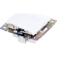 Выключатель Legrand двухклавишный Legrand Valena 10А 250В схема 5 безвинтовые зажимы белый 694265