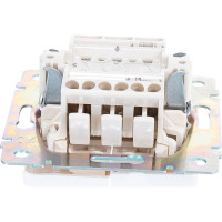 Выключатель Legrand двухклавишный Legrand Valena 10А 250В схема 5 безвинтовые зажимы белый 694265