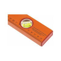 Алюминиевый уровень SPARTA,400 мм,3 глазка, желтый, линейка// 330205