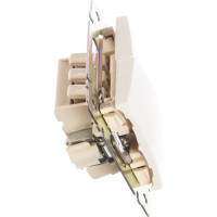 Переключатель Legrand двухклавишный Legrand Valena 10А 250В схема 6/2 безвинтовые зажимы белый 694266