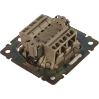 Переключатель Legrand двухклавишный Legrand Valena 10А 250В схема 6/2 безвинтовые зажимы белый 694266