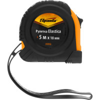 Рулетка SPARTA Elastica,5 м х 18 мм, обрезиненный корпус// 31312