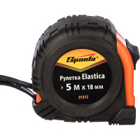 Рулетка SPARTA Elastica,5 м х 18 мм, обрезиненный корпус// 31312