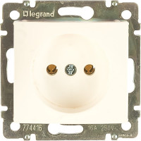 Розетка Legrand без заземления Legrand Valena без шторок 16А 250В винтовые зажимы белый 694268