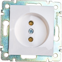 Розетка Legrand без заземления Legrand Valena без шторок 16А 250В винтовые зажимы белый 694268