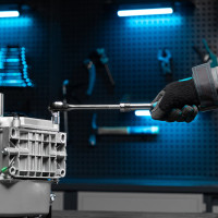 Телескопический трещоточный ключ 3/8" GROSS 14072