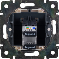 Розетка Legrand компьютерная RJ45 категория 5e UTP Legrand Valena с захватами белый 774230