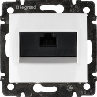 Розетка Legrand компьютерная RJ45 категория 5e UTP Legrand Valena с захватами белый 774230