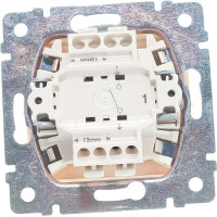 Выключатель Legrand одноклавишный Legrand Valena 10А 250В схема 1 безвинтовые зажимы слоновая кость 695600