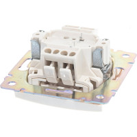 Выключатель Legrand одноклавишный Legrand Valena 10А 250В схема 1 безвинтовые зажимы слоновая кость 695600