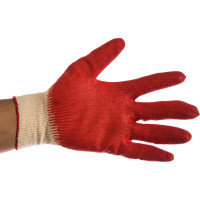 Хлопчатобумажные перчатки с покрытием из латекса ЗУБР Мастер размер L-XL 11458-XL