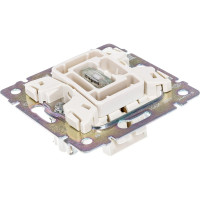 Выключатель Legrand одноклавишный с подсветкой Legrand Valena 10А 250В схема 1L безвинтовые зажимы слоновая кость 695601