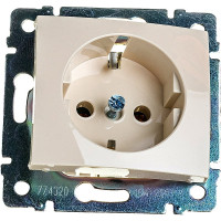 Розетка Legrand с заземлением Legrand Valena без шторок 16А 250В винтовые зажимы слоновая кость 695612