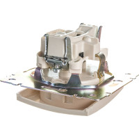 Розетка Legrand с заземлением Legrand Valena без шторок 16А 250В винтовые зажимы слоновая кость 695612