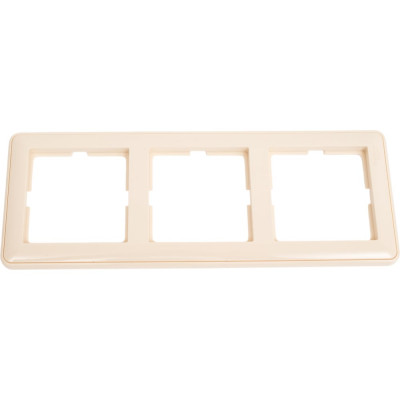 Трехместная рамка Systeme Electric слоновая кость WESSEN 59 SchEКД-3-28 KD-3-28