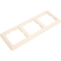 Трехместная рамка Systeme Electric слоновая кость WESSEN 59 SchEКД-3-28 KD-3-28