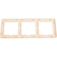 Трехместная рамка Systeme Electric слоновая кость WESSEN 59 SchEКД-3-28 KD-3-28