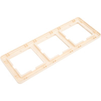 Трехместная рамка Systeme Electric слоновая кость WESSEN 59 SchEКД-3-28 KD-3-28