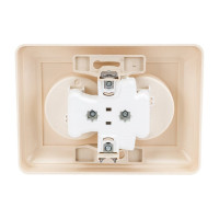 Двухместная розетка с рамкой, слоновая кость WESSEN 59 Systeme Electric RS16-254-28