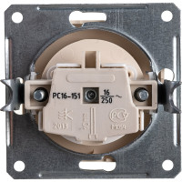 Розетка, бежевая WESSEN 59 Systeme Electric RS16-151-2-86