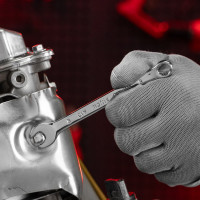 Комбинированный ключ 8 мм MATRIX CrV, полированный хром// 15152