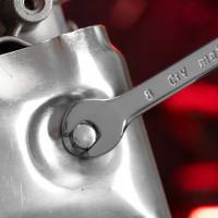 Комбинированный ключ 8 мм MATRIX CrV, полированный хром// 15152