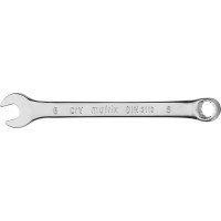 Комбинированный ключ 8 мм MATRIX CrV, полированный хром// 15152