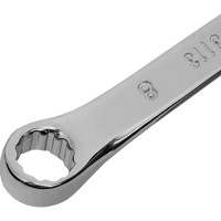 Комбинированный ключ 8 мм MATRIX CrV, полированный хром// 15152