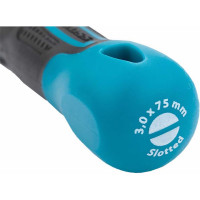 Отвертка GROSS SL3.0x75мм S2, трехкомпонентная рукоятка 12101