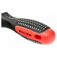 Отвертка MATRIX Fusion, SL3,0x100 мм, CrV, 3-х компонентная рукоятка "anti slip"// 11408