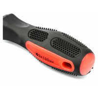 Отвертка MATRIX Anti-Slip, SL3,0x100 мм, CrV, двухкомп. рукоятка// 12208