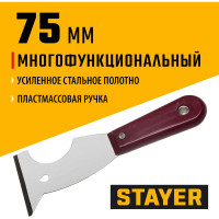 Многофункциональный шпатель с пластмассовой ручкой STAYER 10031