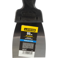 Фасадный нержавеющий шпатель 80мм STAYER 1008-08