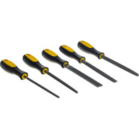 Набор STAYER Напильники с двухкомпонентной рукояткой,плоский,полукруглый,трехгранный,квадратный,круглый,№2,250 мм 1681-15-H5_z01