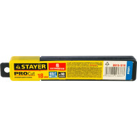 Лезвия сегментированные "PROFI" (18 мм; 10 шт.) в боксе STAYER 0915-S10