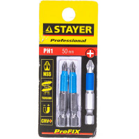 Биты (E 1/4"; PH 1; 50 мм; 2 шт.) STAYER 26203-1-50-02