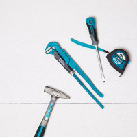 Ключ трубный рычажный GROSS №1, 1", цельнокованый, CrV, тип - "L"// 15601