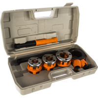 Набор клуппов SPARTA 1/2"-3/4"-1"+ плашкодержатель с трещоткой, 6 предм 773335