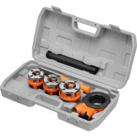 Набор клуппов SPARTA 1/2"-3/4"-1"+ плашкодержатель с трещоткой, 6 предм 773335