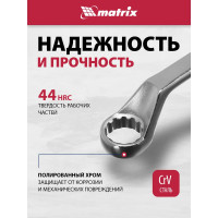 Набор накидных ключей 6–22 мм MATRIX 15332