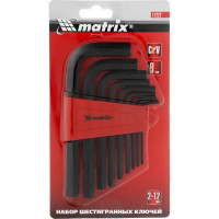 Набор имбусовых ключей 2,0-12 мм 9 шт. MATRIX 11222