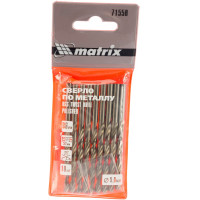 Сверло (10 шт; 5 мм; HSS) по металлу Matrix 71550