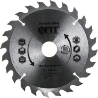 Диск пильный по дереву (190х30 мм; 24Т) для циркулярных пил Fit 37741